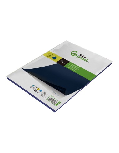 Papel carbon liderpapel azul din a4 bolsa de 10...
