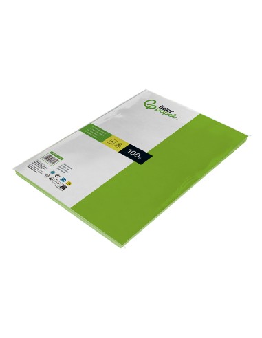 Papel color liderpapel a4 80gr verde intenso...