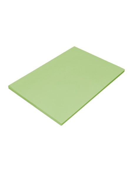 Papel color liderpapel a4 80gr verde intenso paquete de 100 hojas