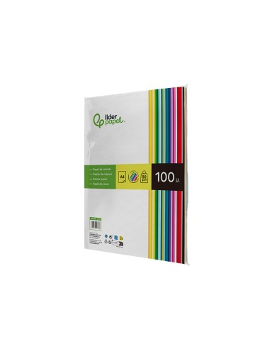 Papel color liderpapel a4 80gr 25 colores...