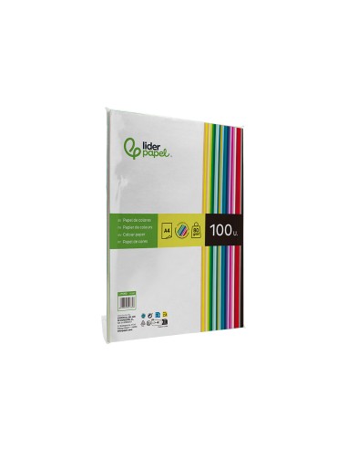 Papel color liderpapel a4 80gr 25 colores...