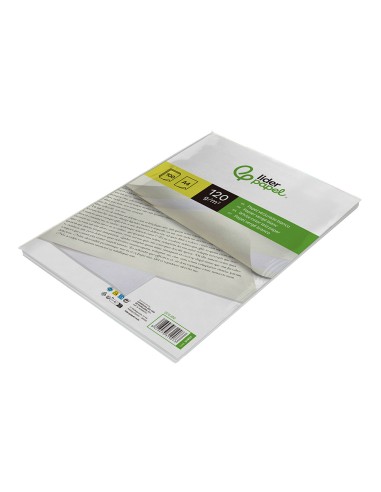 Papel verjurado liderpapel a4 120g/m2 blanco...