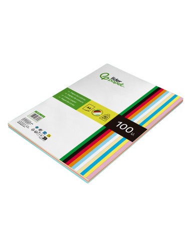 Papel color liderpapel a4 80gr 10 colores...