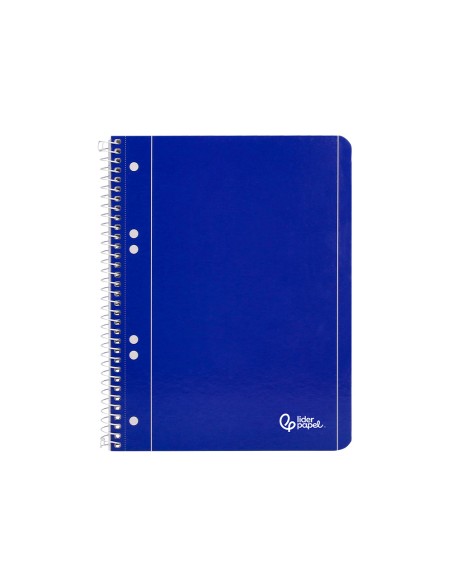 Cuaderno espiral liderpapel a5 micro serie azul tapa blanda 80h 75gr liso 6 taladros azul