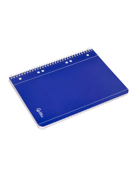 Cuaderno espiral liderpapel a5 micro serie azul tapa blandblanda 80h 75gr horizontal 6 taladros azul
