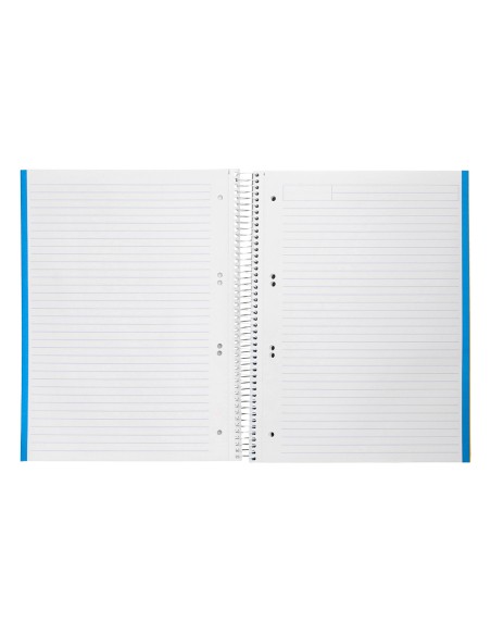 Cuaderno espiral liderpapel a5 micro jolly tapa forrada 140h 75gr horizontal 5 bandas 6 taladros colores surtidos