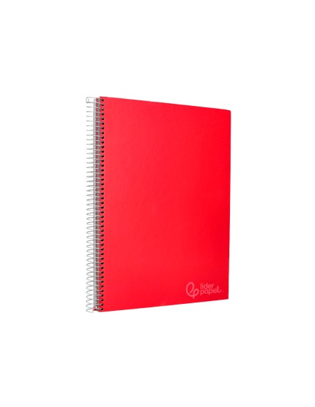 Cuaderno espiral liderpapel a5 micro jolly tapa forrada 140h 75gr cuadro 5mm 5 bandas 6 taladros colores surtidos