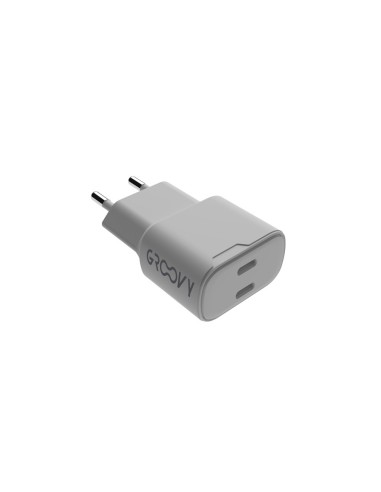 Cargador de pared groovy 2 usb-c carga rapida...