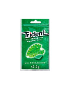 Chicle trident grageas...
