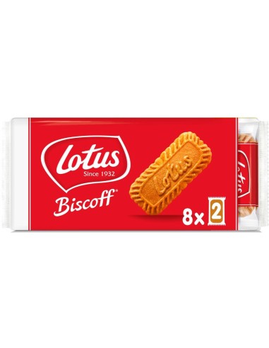 Galletas lotus biscoff caramelizadas pack de 8...