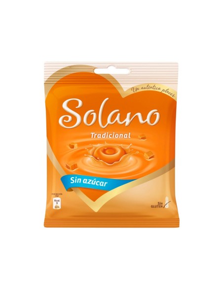 Caramelo solano tradicional toffe con crema sin azucar bolsa de 99 g