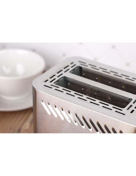 Tostador magefesa jour doble boca 820w acero inoxidable con bandeja recogemigas