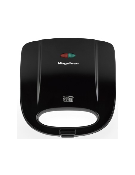Sandwichera magefesa suisse black 750w con asa fria al tacto antiadherente