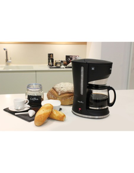 Cafetera ristretto magefesa 12 tazas con filtro extraible y placa calefactora antiadherente 800w