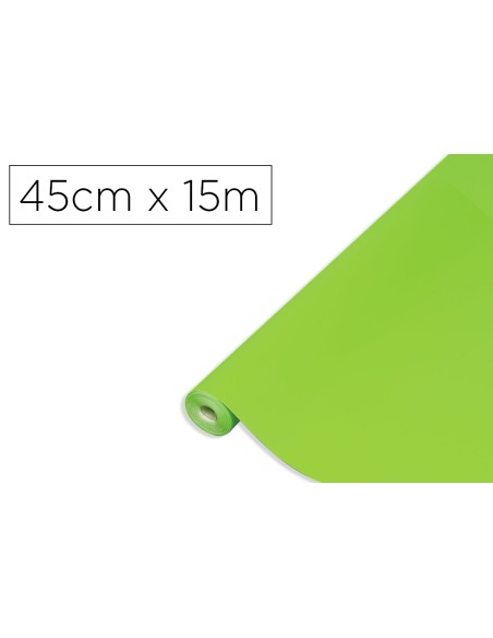 Rollo adhesivo d-c-fix verde manzana mate ancho 45 cm largo 15 m
