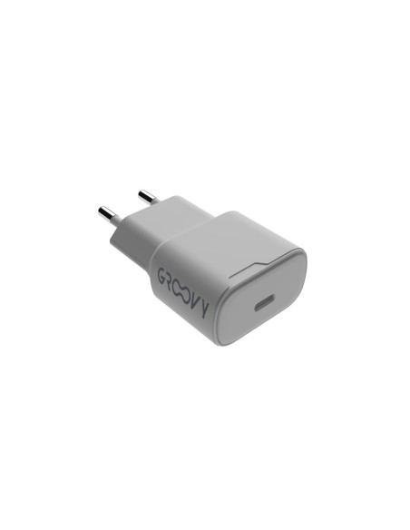 Cargador de pared groovy 1 usb-c carga rapida blanco