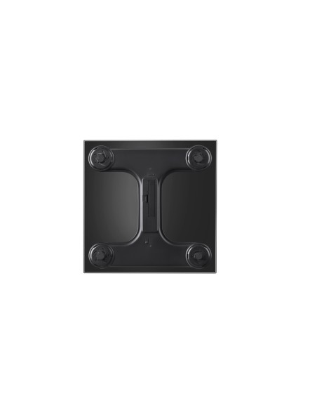 Bascula inteligente jocca de vidrio templado con bluetooth mide peso grasa agua hasta 8 usuarios capacidad hasta 180 kg