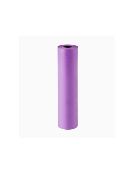 Papel de regalo kraft liso bobina ancho 62 cm peso 7 kg gramaje 60 gr color lila
