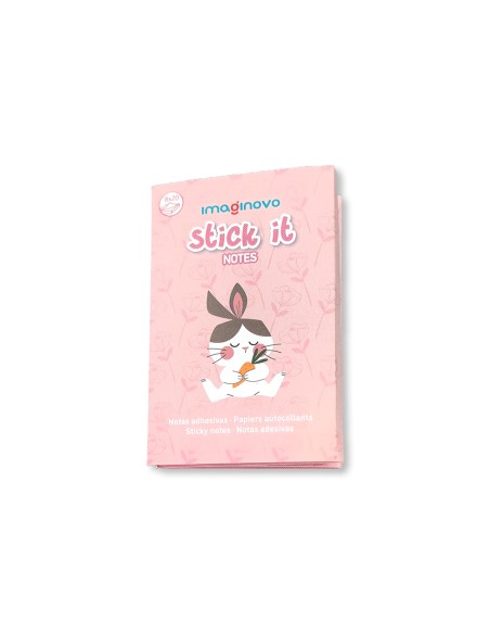 Notas adhesivas imaginovo stick it! notebook 160 notas adhesivas conejito tamaños surtidos