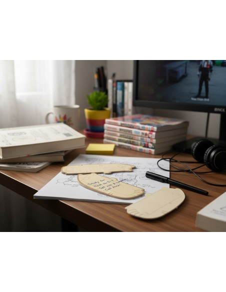 Bloc notas adhesivas imaginovo letter con mensaje trasero gato 20 hojas 85x164 mm