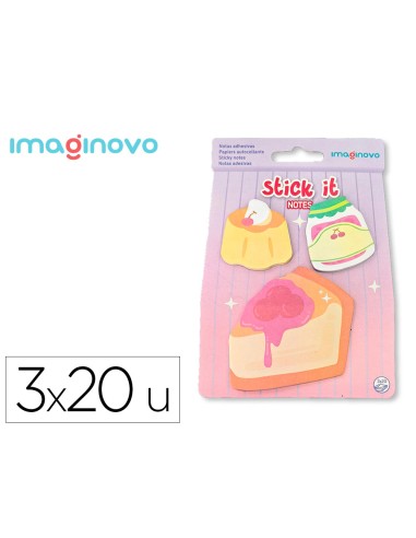 Bloc notas adhesivas imaginovo foodies tarta 60...