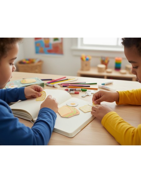 Bloc notas adhesivas imaginovo foodies sandwich 60 hojas tamaños surtidos