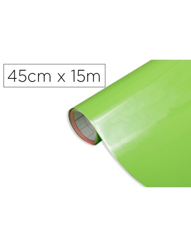 Rollo adhesivo d-c-fix verde manzana ancho 45...