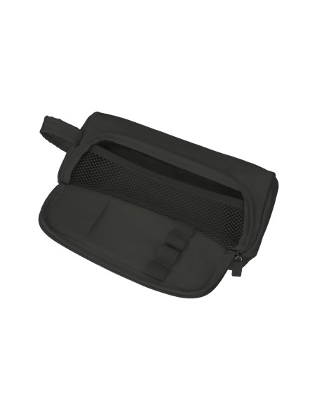 Estuche portatodo liderpapel minibag 2 cremalleras con bolsillo interior negro 210 x 210x100x70 mm
