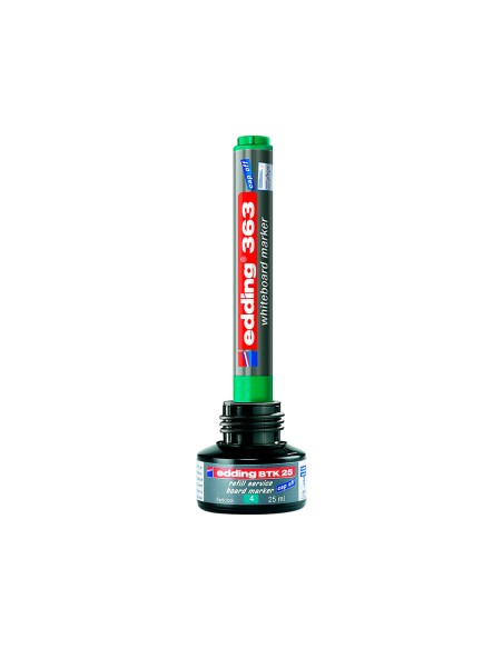 Tinta rotulador edding pizarra blanca btk-25 color verde bote 25 ml