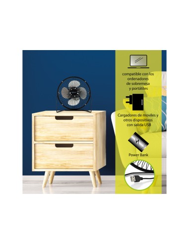 Ventilador sobremesa avant 3w diametro 150 mm...
