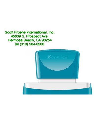 Sello x'stamper quix personalizable color verde...