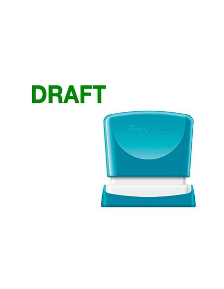 Sello x'stamper quix personalizable color verde medidas 11x40 mm q-10