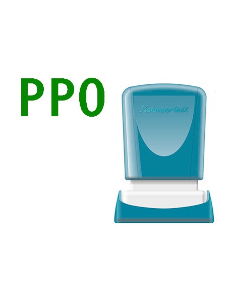 Sello x'stamper quix personalizable color verde medidas 11x25 mm q-04