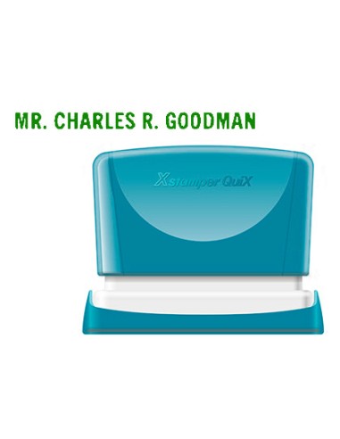 Sello x'stamper quix personalizable color verde...