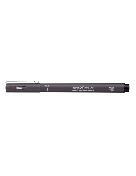 Rotulador uni pin calibrado pin01-200 gris oscuro