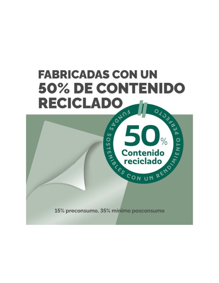 Bolsa de plastificar fellowes recicladas brillo din a3 80 mc pack de 100 unidades