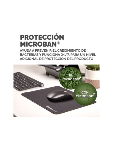 Alfombrilla para raton fellowes breyta xl negro