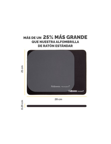 Alfombrilla para raton fellowes breyta xl negro