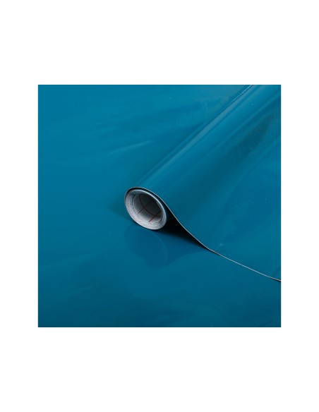 Rollo adhesivo d-c-fix azul petroleo ancho 45 cm largo 15 m