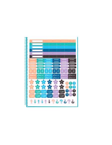 Cuaderno espiral oxford ebook 1 tapaextradura din a4+ 80 hojas cuadro 5 mm con margen bebe touch
