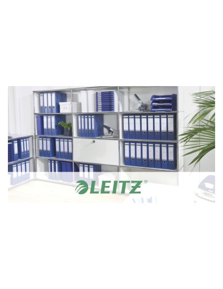 Funda multitaladro leitz con fuelle din a4 con refuerzo 170 mc cristal pack de 10 unidades