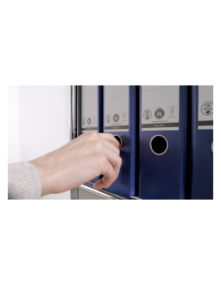 Funda multitaladro leitz con fuelle din a4 con refuerzo 170 mc cristal pack de 10 unidades
