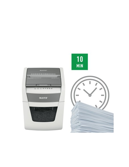 Destructora de documentos leitz iq auto+ office 50 capacidad de corte 50 hojas destruye grapas y clips