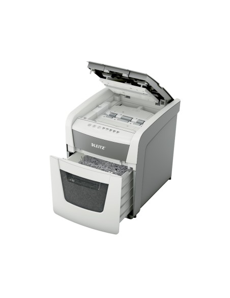 Destructora de documentos leitz iq auto+ office 50 capacidad de corte 50 hojas destruye grapas y clips