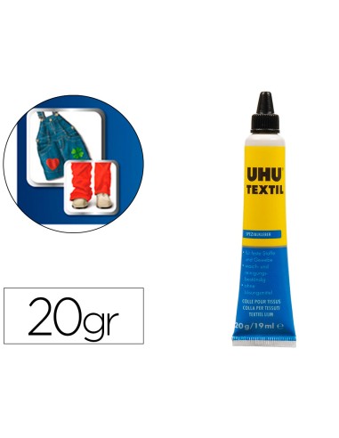 Pegamento uhu especial textil tubo 20 g en blister