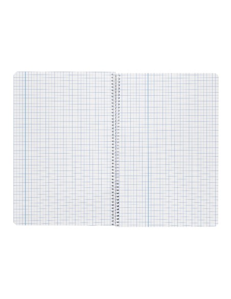 Cuaderno espiral liderpapel a5 wonder tapa plastico 80h 90gr cuadro 5mm con margen colores surtidos
