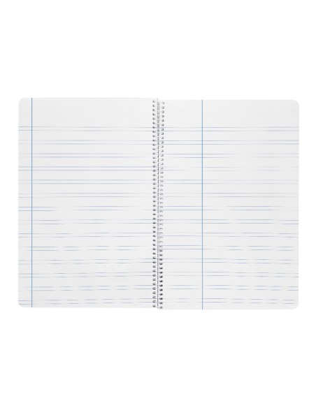 Cuaderno espiral liderpapel a5 wonder tapa plastico 80h 90g pauta 3,5mm con margen colores surtidos