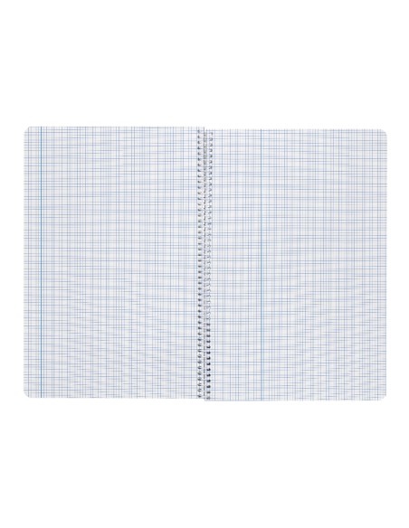 Cuaderno espiral liderpapel a4 wonder tapa plastico 80h 90gr milimetrado 2mm con margen colores surtidos