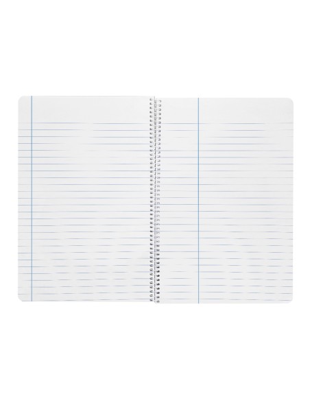 Cuaderno espiral liderpapel a4 wonder tapa plastico 80h 90gr rayado horizontal con margen colores surtidos