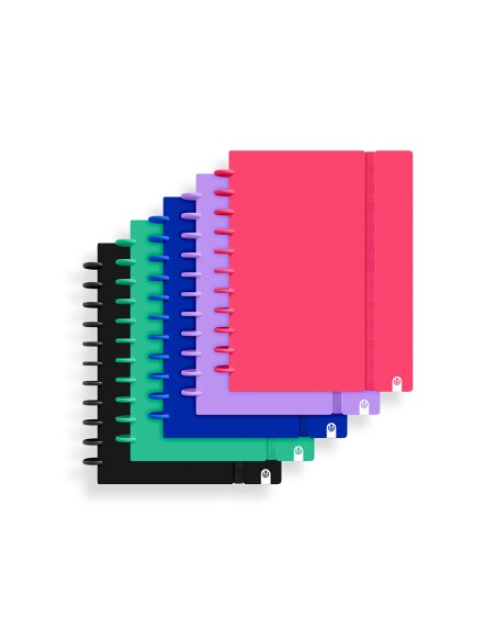 Cuaderno ingeniox foam a4 80h rayado horizontal colores intense surtidos